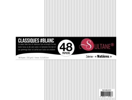 48 Papeles Scrapbooking Blanco - 300g/m2 - A: 30,5 cm