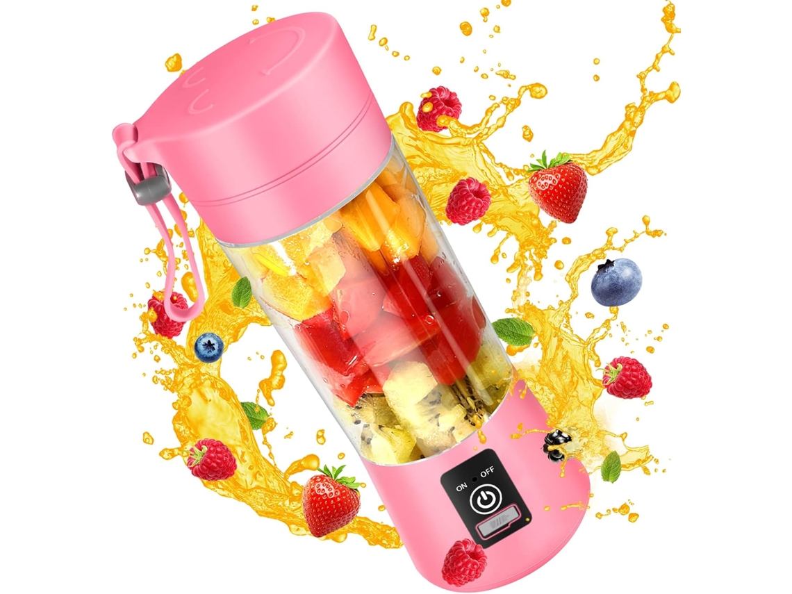 Liquidificador Portátil com 6 Lâminas Ultra Afiadas 17Oz 4000Mah Poderoso Espremedor GERTIZ