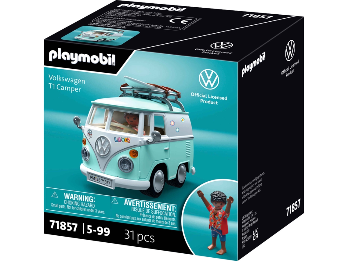 71857 Volkswagen T1 Camper Coches icónicos de Playmobil, Coches icónicos de Playmobil