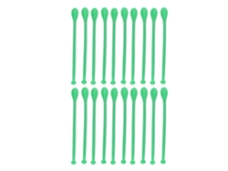 20 Mini Cucharas De Plástico De Doble Punta Para Toma De Muestras En Laboratorio.