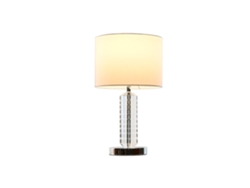 Lampara Sobremesa Cristal Poliester 25x25x42cm