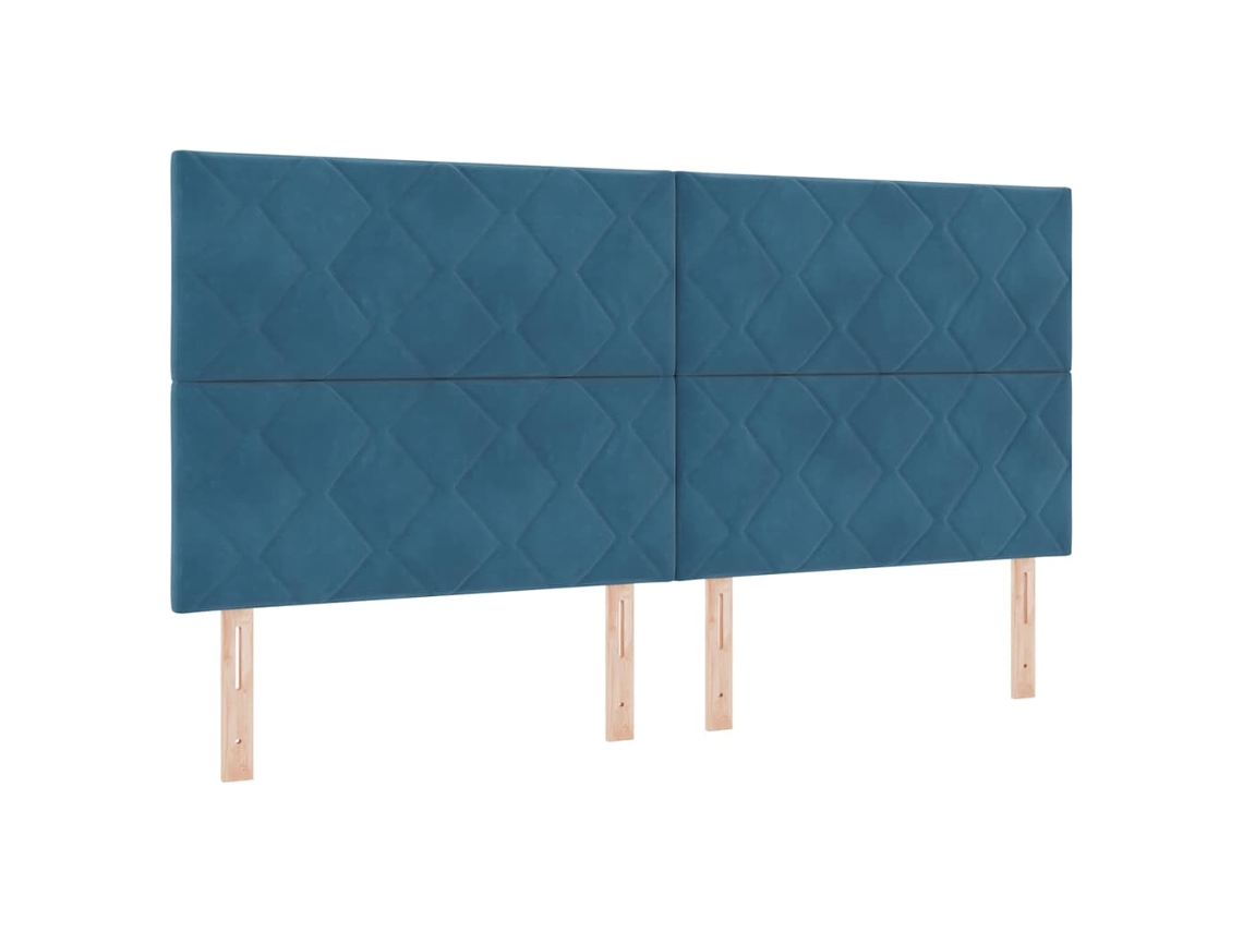 Maison Exclusive - Cabecero Led Azul Oscuro 200 Cm Terciopelo