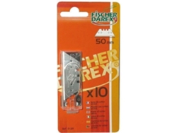 Conjunto De 10 Lâminas Trapecios 50 Mm Fischer Darex