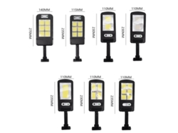 Farola Solar Inteligente Con Sensor, Mando A Distancia, Led Cob, 3 Funciones, Octogonal, Duradera Y Compacta.