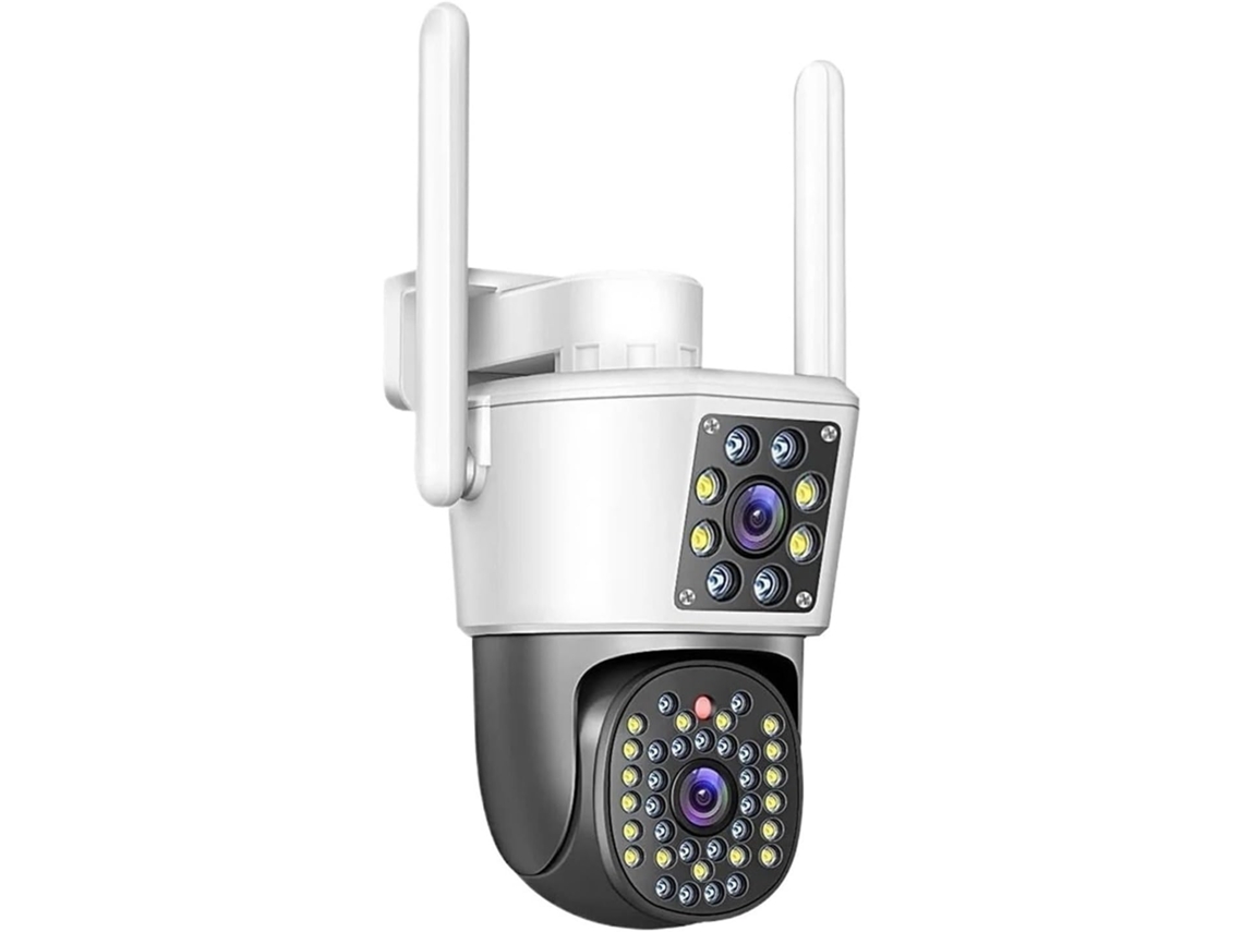Cámara De Videovigilancia Ip Ptz Wi-fi De Doble Lente Con Detección