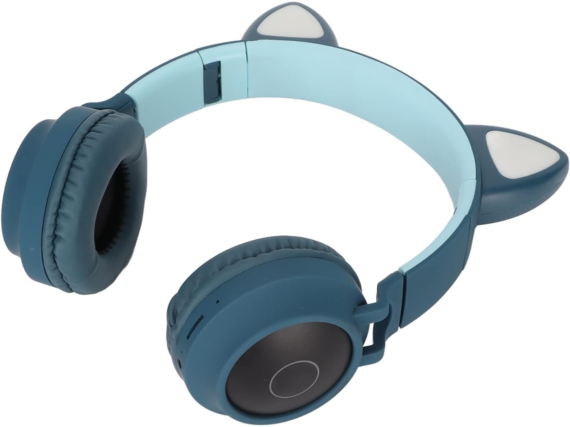 Auriculares Gaming Con Orejas De Gato, Graves Profundos Y Luz Led.
