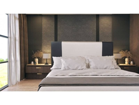 Cabecero DECORQUALITY Berlín (Rosa, Negro - Polipiel - 105 x 70 cm)