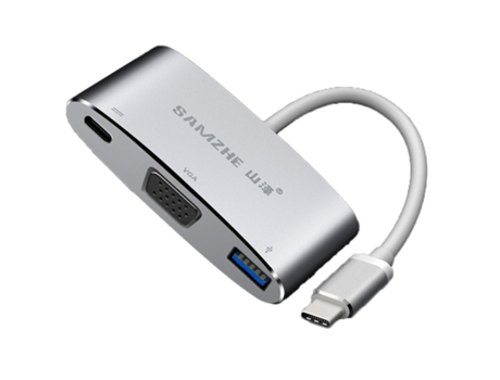 Adaptador SAMZHE Tpc-Vu3 3In1 Tipo-C a Pd65W HDMI Usb3.0 para Huawei Mate40/P50 S20