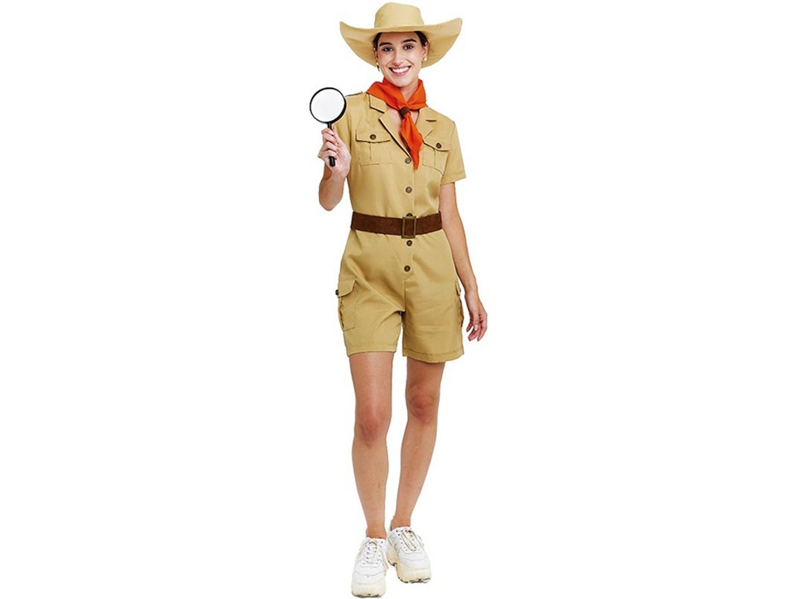 Disfraz de Exploradora clásica con cinturón para mujer