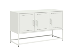 Mueble TV 100,5x39x60,5 cm Acero Blanco MAISON EXCLUSIVE