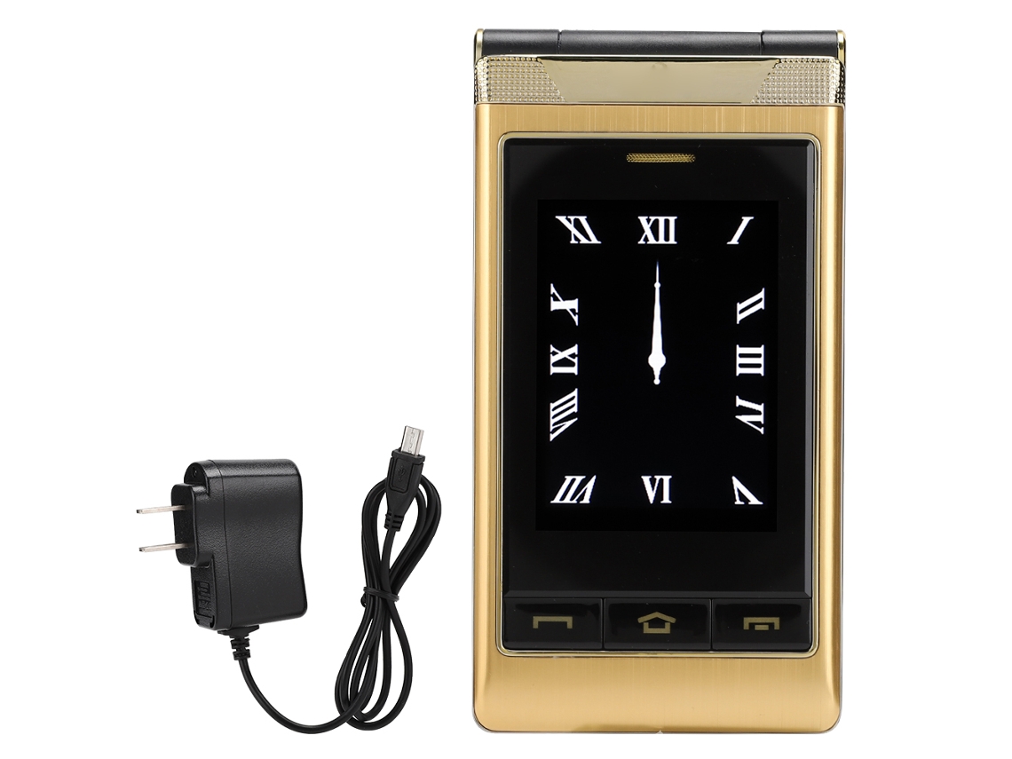 Teléfono Móvil Flip G10 Para China Mobile/china Unicom Pantalla Dual Hd Batería Grande Doble Sim (oro)