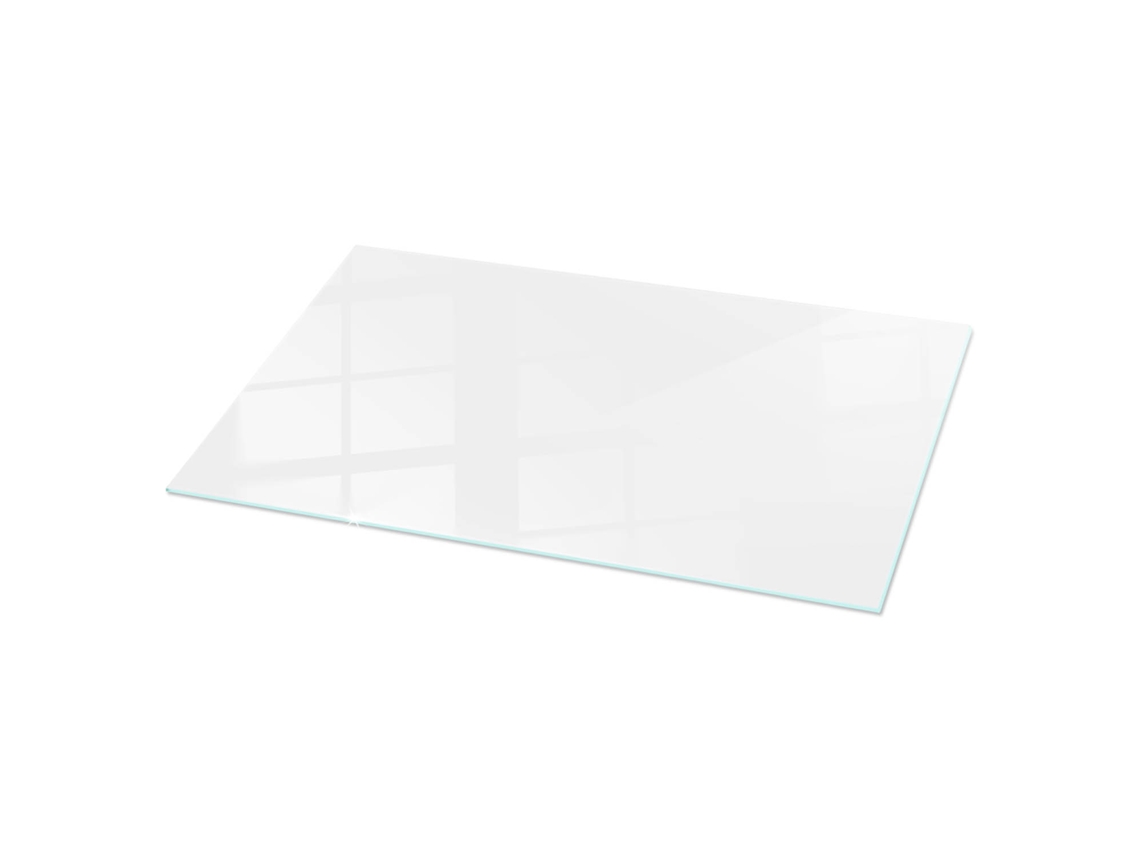 Espejo de sobremesa rectangular de cristal (100 x 50 cm - Blanco liso - Blanco)