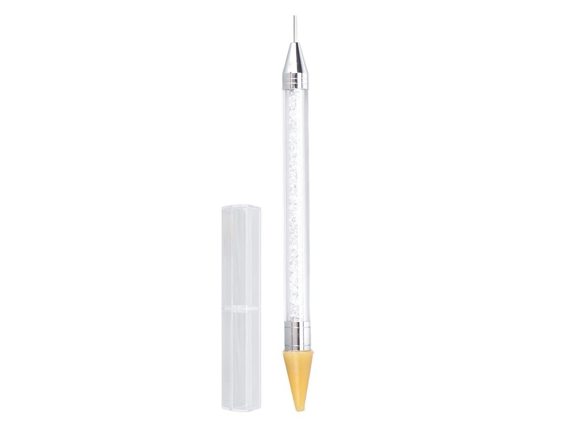 Lápiz multifuncional Rebe para pintar con pedrería, con mango cómodo y doble punta para brocas de pedrería.