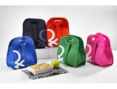 Bolsa Almuerzo Neopreno Azul 22.5X14X27Cm Benetton Rainbow