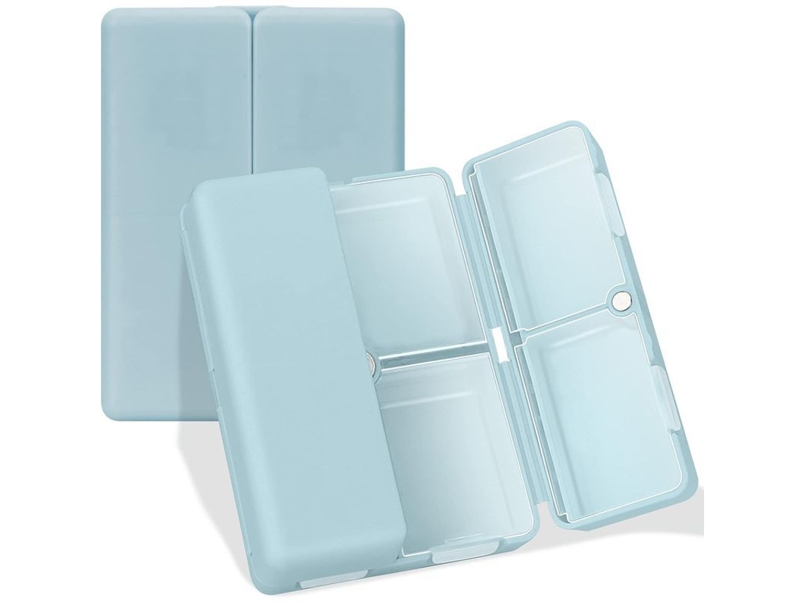 Organizador Diario De Pastillas Con 7 Compartimentos, Portátil Para Viajes, Diseño Plegable Para Cartera O Bolsillo.