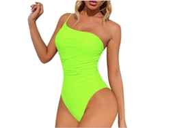 Traje de bikini de color liso para mujer, modelo 2026, con tirantes ajustables y diseño sexy.