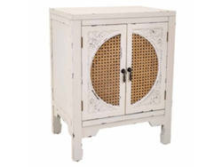 Mesita de Noche WANDERLUST DECO (Mdf - Blanco - 50 x 36 x 65 cm)