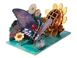 Rompecabezas de madera 3D, juguete de mariposa Slowmoose Phoenix