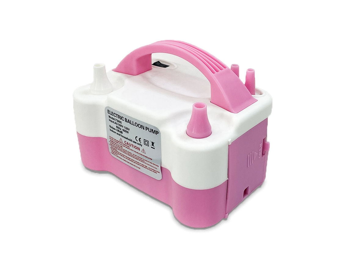 Bomba De Globos Eléctrica Portátil Con Doble Boquilla, 2 Velocidades, Enchufe Europeo Para Decoraciones De Fiestas Y Bodas (rosa) Czhhmart