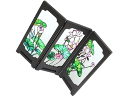 Mini Biombo Plegable De Acrílico 3d Tradicional Chino, Biombo De Mesa Plegable Compacto, 1 Pieza.