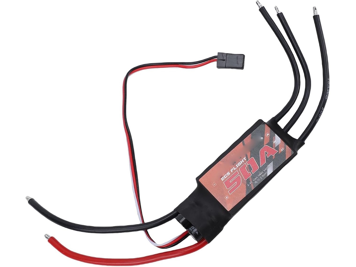 Controlador Electrónico De Velocidad (esc) Sin Escobillas De 50 A Para Multicópteros Y Cuadricópteros.