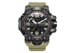 Reloj De Pulsera De Cuarzo Con Correa De Plástico Impermeable Casual Fashion Mizums (caqui)