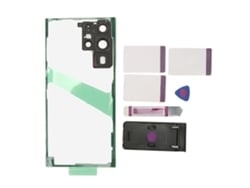 Capa De Vidro Traseira Para Galaxy S22 Ultra Com Lente De Câmera Fixa E Ferramentas De Reparo Frame Preto