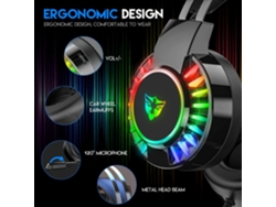 Headset Gaming Cable 7.1 Cancelación Ruido Negro