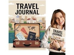 Cuaderno de viaje para mujer, para viajeros, con forro y cierre elástico.