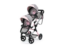 Accesorios REIG Cochecito para Muñecas Gris 81 Cm Gemelar (Edad Mínima Recomendada: 3 años)