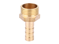 5 Conectores Macho De Latón G3/8 Para Racores De Tubo Con Púas De 8 Mm