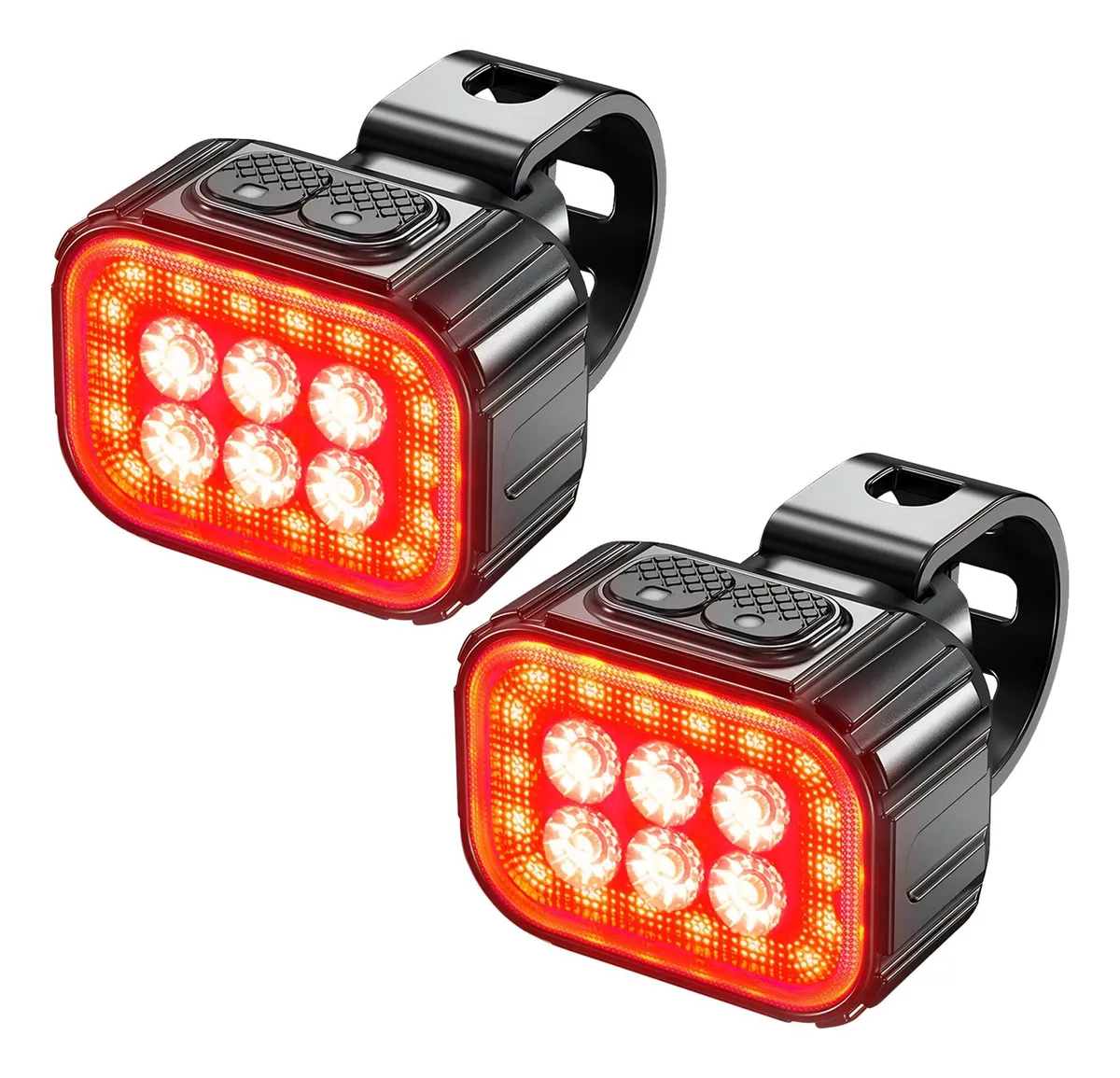 Juego de luces de bicicleta recargables y superbrillantes vayotoy