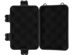 Estuche de plástico sellado y resistente a los impactos. Slowmoose