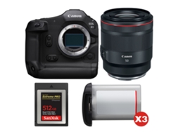 Canon Eos R1 + Rf 50mm F/1.2 L Usm + 1 Sandisk 512gb Extreme Pro Cfexpress Type B + 3 Canon Lp-e19 + Ebook “20 Consejos Para Fotos Que Impactan”