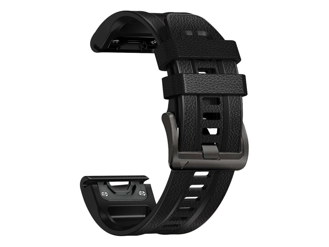 Pulseira Em Pele De Silicone Para Garmin Fenix ​​​​8ª Geração 51mm/7/6/5/93526mm) Preto Hexinyigjly