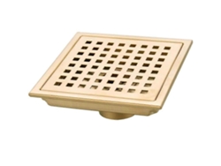 Desagüe De Piso Cuadrado En Oro Cepillado, Acero Inoxidable 304 Para Baño Cocina, Rejilla De Desecho, Drenaje De Gran Flujo 150mm