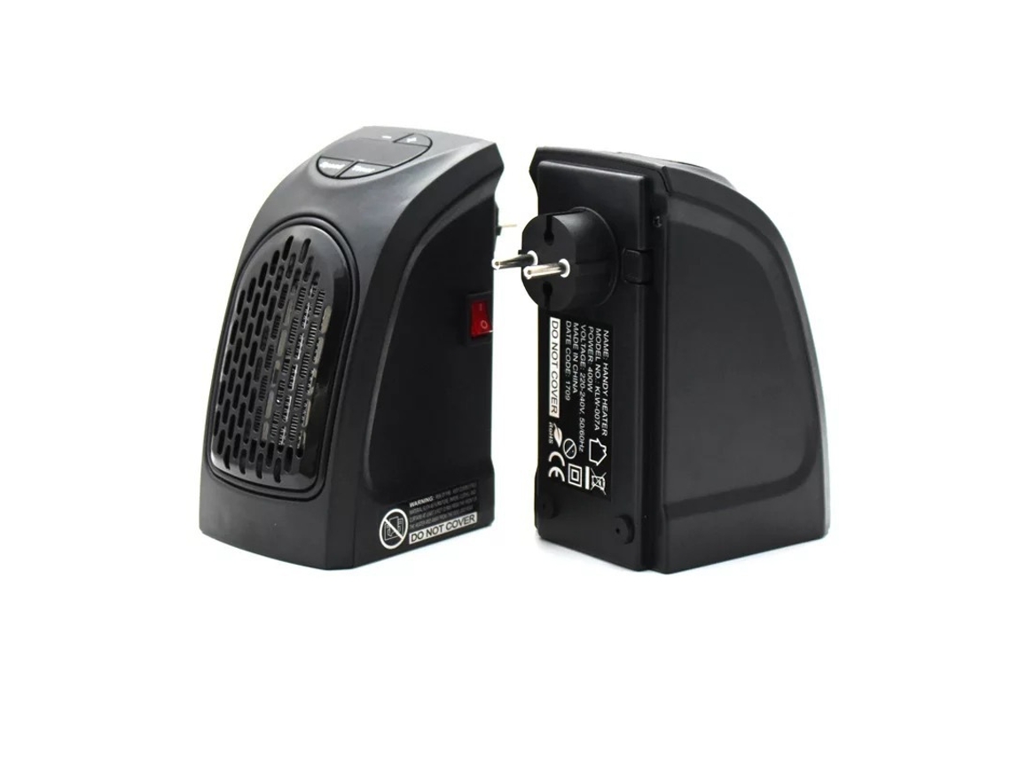 Calefactor de aire negro con 2 modos de calor/frío, infrarrojo, económico y portátil ZYBLSSBB