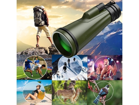 Monocular CHRONUS HD con montaje en Smartphone y Trípode para Observación Verde Militar 10-30X50