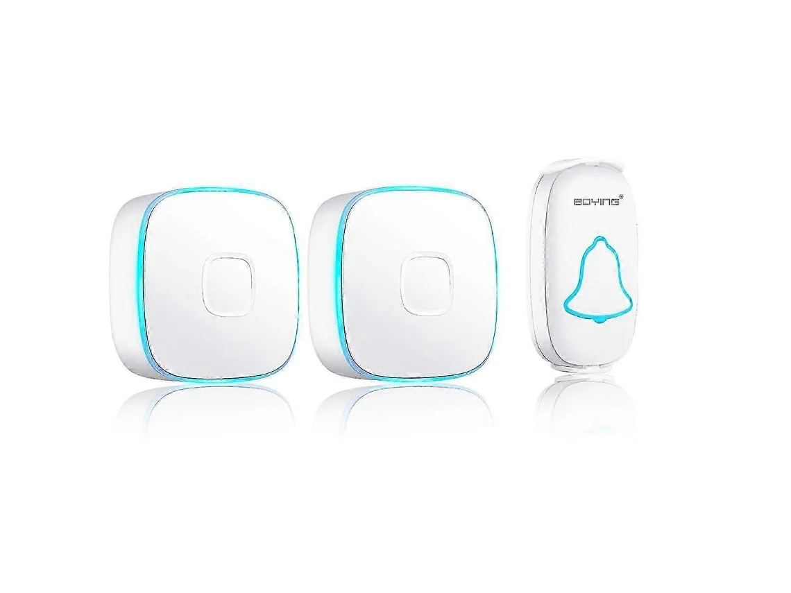 Timbre Inteligente A808 Digital Home Con Comunicación Inalámbrica, Música Y Llamadas De Largo Alcance, Resistente Al Agua, Para Dos Usuarios. Bri_ozo