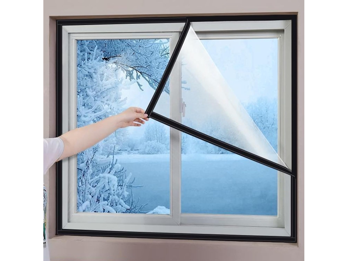 Kit De Aislamiento Térmico Para Ventanas Invierno, Lámina Aislante Transparente Ventanas, Térmica Alta Dura...