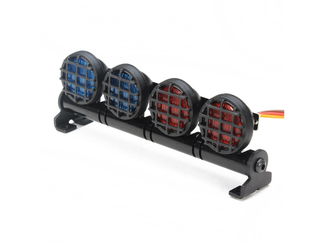 Marco de aleación de aluminio Austar con luz LED para piezas de coche RC CC01/D90/SCX10/4WD