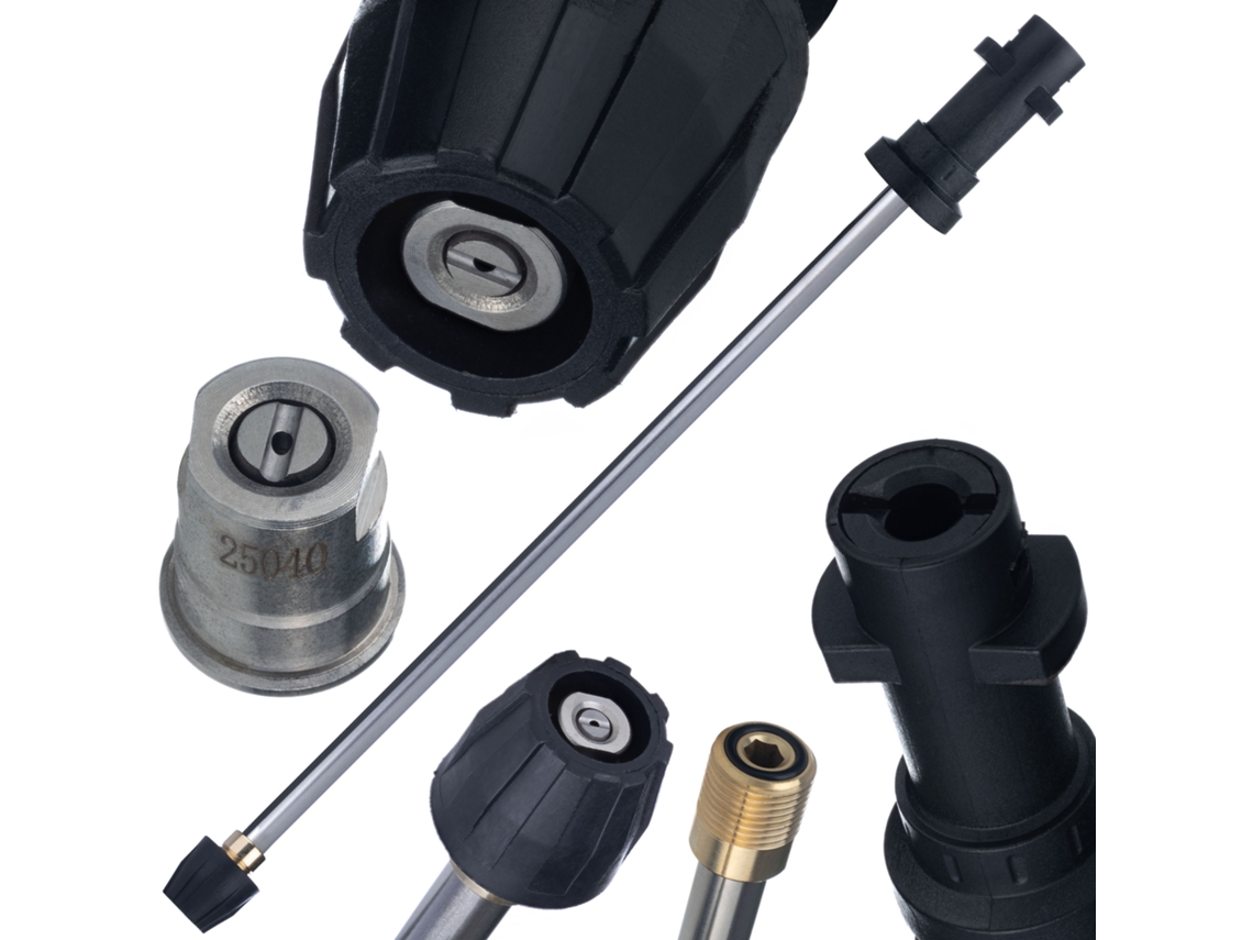 Lanza con boquilla plana, 16 – 16 bar | 6 °C | Compatible con Kärcher K2–k7 Hydrocleaner