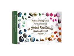 Calendario De Adviento De Piedras Curativas De 24 Cuadrículas Para Adultos Y Niños - Regalo De Navidad