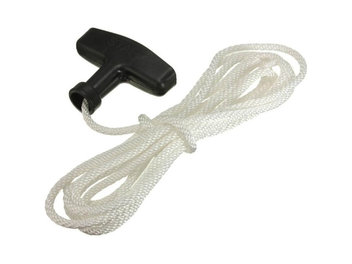 2026-mango Universal De Arranque Con Cuerda 3m 4mm Para Cortacésped Jardín Negro Y Blanco
