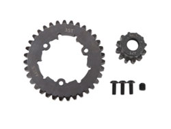Juego De Engranajes De Acero Profesional De 35 Dientes Para Coche Rc Traxxas X Maxx 6s 8s 1/5 Con Piñón De 12 Dientes.