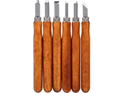 Kit de herramientas para raspar madera, 6 piezas, para principiantes | Sin marca