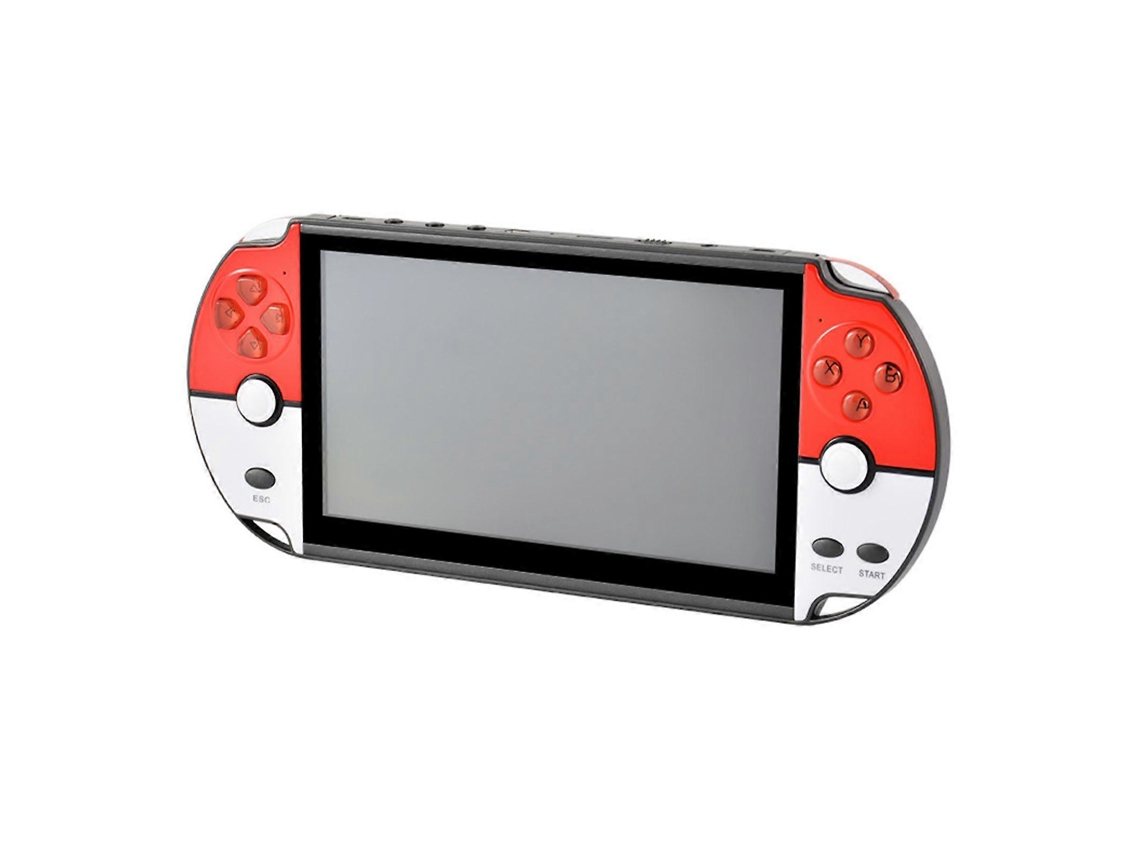 Consola De Juegos Portátil De 7,1 Pulgadas Con Memoria Integrada De 16 Gb, Pantalla Grande Hd, Estilo Retro, Para 2 Jugadores