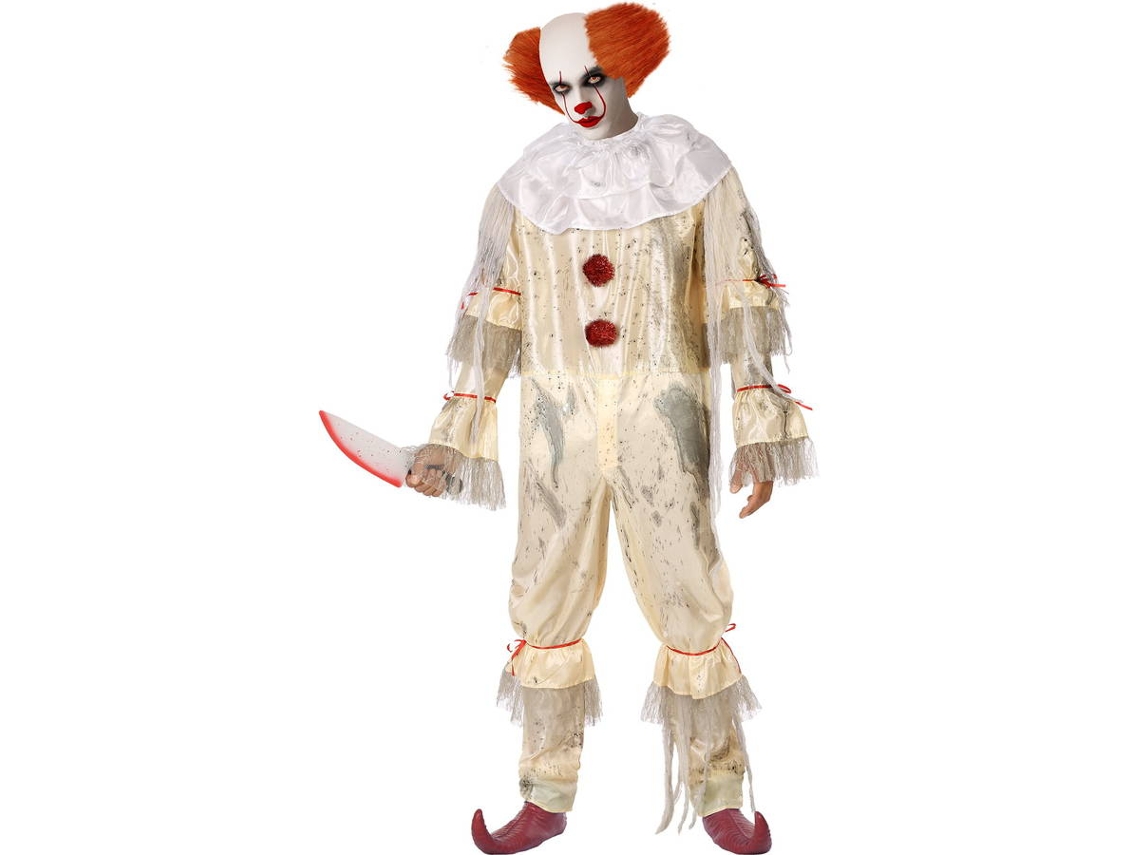 Disfraz de Hombre DISFRAZZES Payaso Aterrador (Talla: S)