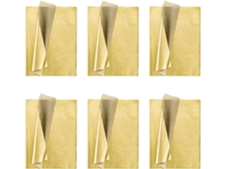 Papel De Seda Dorado, 600 Hojas De Papel De Regalo Metálico Para Fiestas.