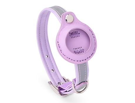 Collar reflectante para perro con soporte para Airtag de Apple, soporte para collar de perro AirTag integrado para perros pequeños, medianos y gran...